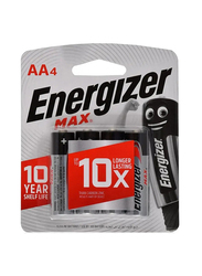 Energizer Max 1.5V AA Alkaline Batteries - 4 Pieces