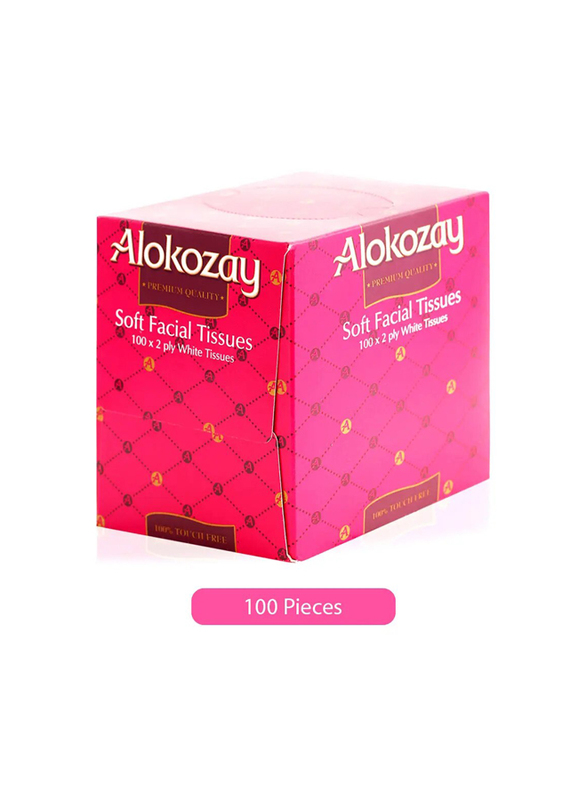 Alokozay Soft Facial Tissues - 2 Ply x 100 Pieces