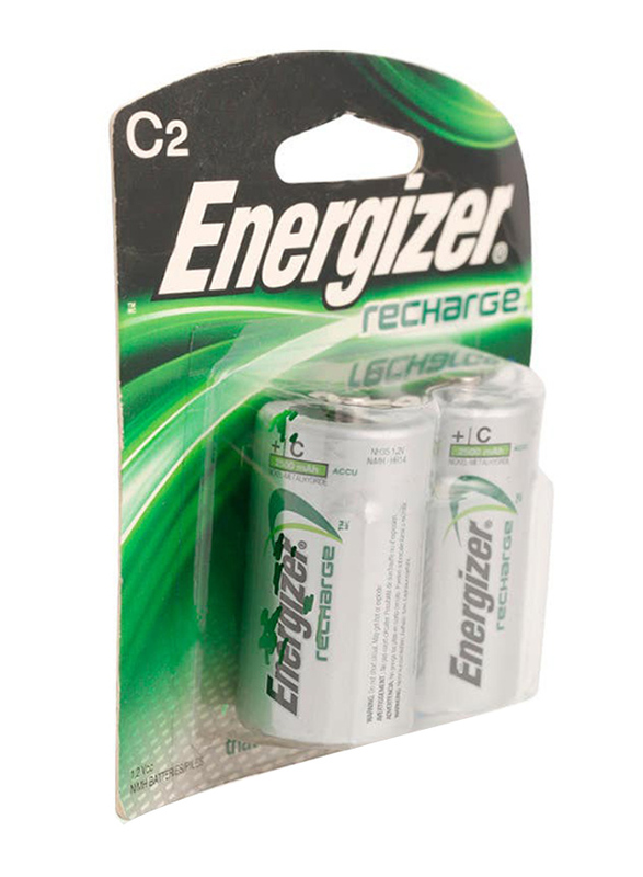 Energizer Recharge Batteries, 2 Pieces, Multicolour