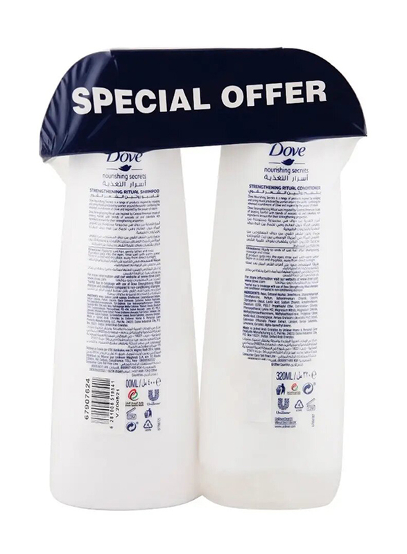 Dove Nourishing Secrets Conditioner + Shampoo Set - 320 ml + 400 ml