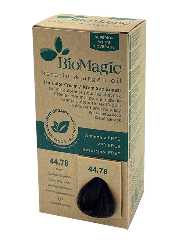 

Biomagic Hair Colour Cream, 44.78 Deep Brown Beige Pearl