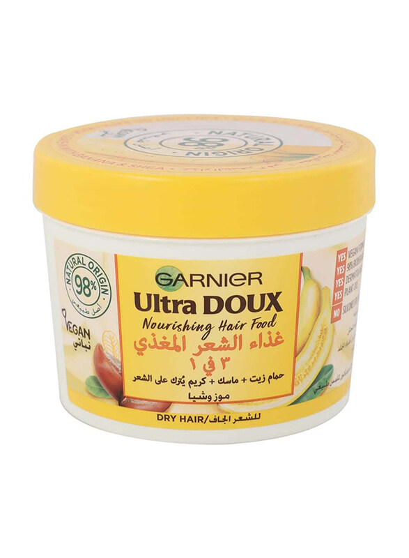 

Garnier Ultra Doux Nourishing Banana 3-in-1 Hair Food for Dry Hair, 390ml