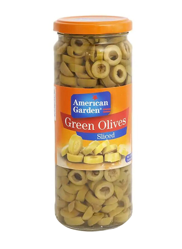 American Garden Sliced Green Olives, 450g