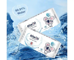 Aiwibi 99.91% Pure Water Premium Baby Wet Wipes, 60 Pieces