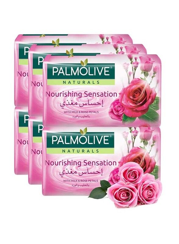 

Palmolive Naturals Bar Soap with Milk and Rose, 6 x 170g