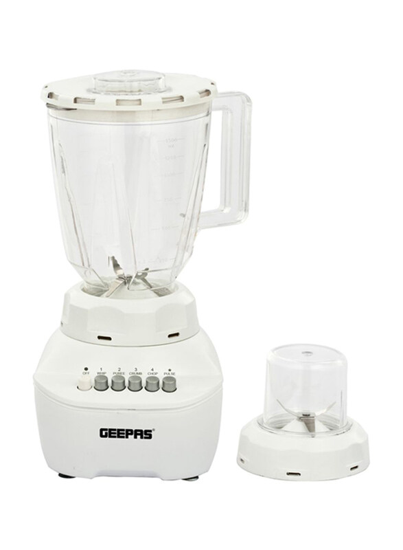 

Geepas 2-In-1 1.5L Electric Blender, 250W, GSB5409, White