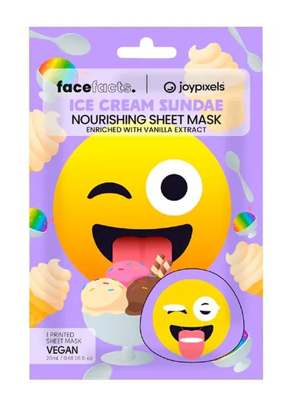 Face Facts Ice Cream Sundae Repairing Nourishing Sheet Mask, 20ml