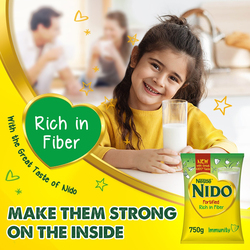 Nestle Nido Milk Powder Fiber Pouch, 750g