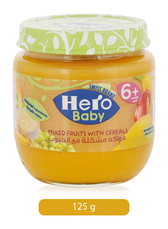 

Hero Baby Mixed Fruits with Cereals Jar, 125g
