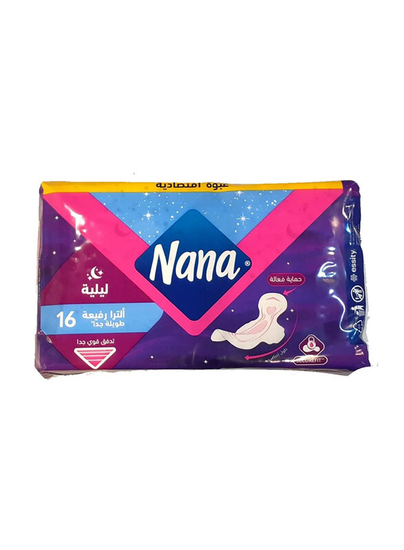 

Nana Ultra Night Wings Sanitary Pads, 16 Piece