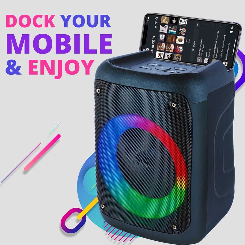 Zoook Music Blaster Portable Bluetooth Speaker, Black