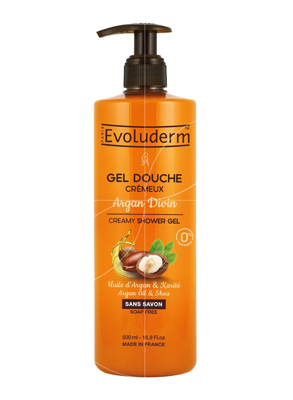 Evoluderm Gel Douche Cremeux Argan Divin, 500ml