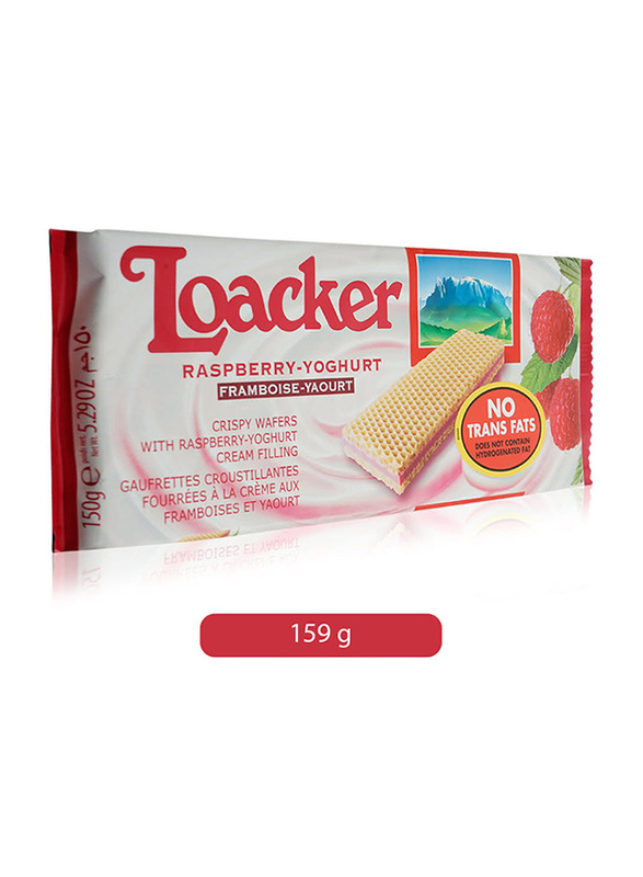 Loacker Lamponi-Yogurt Crispy Wafer, 159g