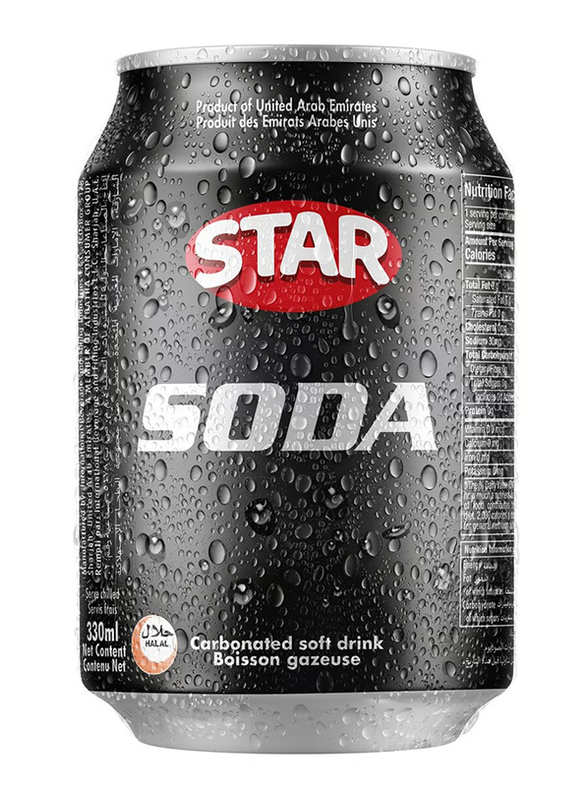 Star Soda Carbonated Soft Drink Can, 330ml