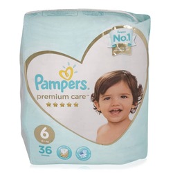 Pampers Premium Care Diapers Size 6 (13+ Kg) - 36 Pcs