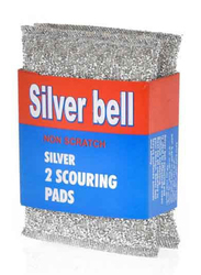 Silver Bell Cleaning Scraber Pad, 2 Pieces