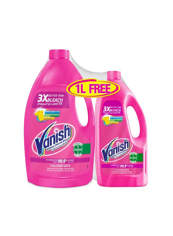 Vanish Pink Stain Remover - 3 Ltr + 1 Ltr