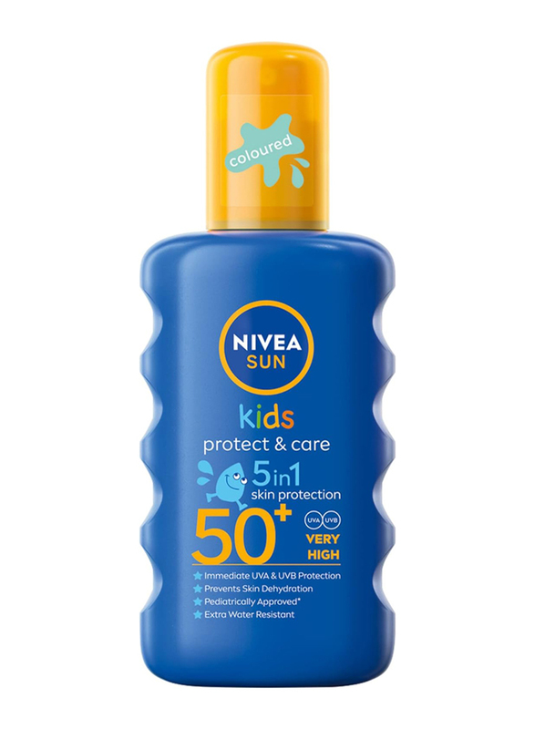 Nivea 200ml Sun Kids Spray Protect & Care Moisturizing SPF50+ for Kids