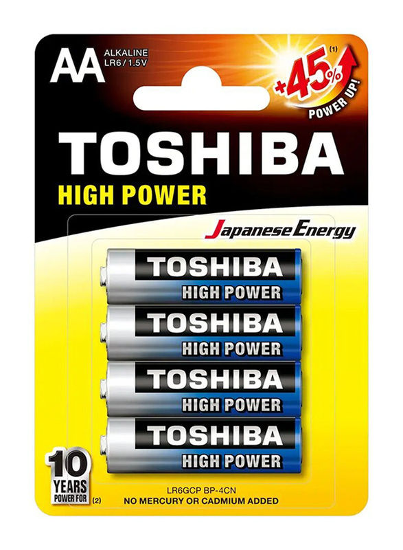 Toshiba Alkaline Battery AA - 4 Pieces
