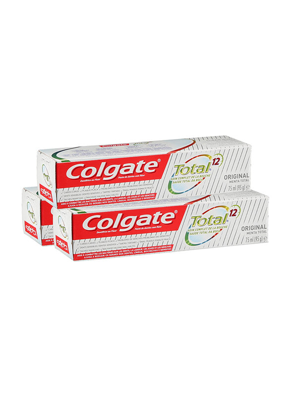 

Colgate Original Menta Total Clean Mint Toothpaste, 3 x 75ml