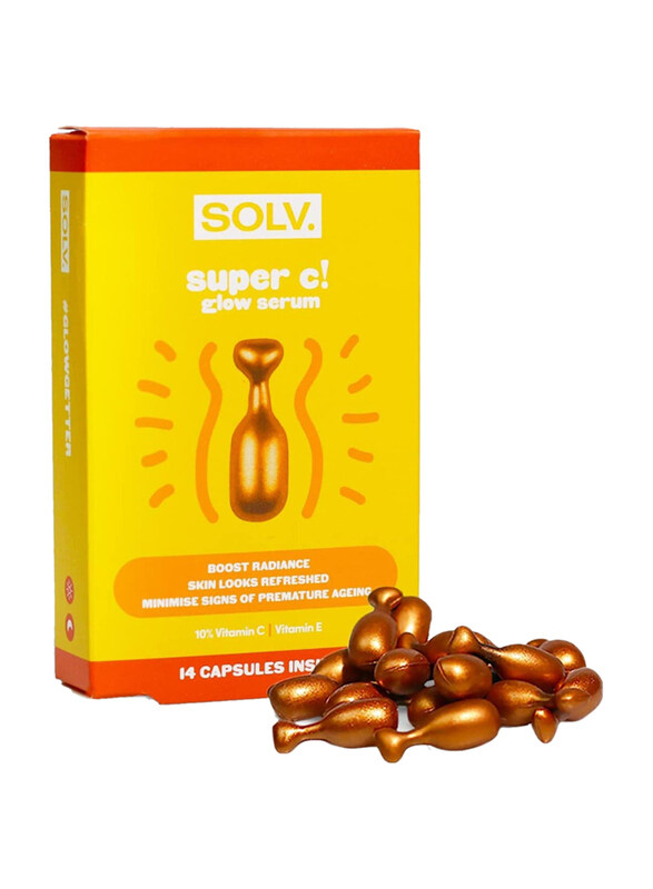 

Solv. Super C Glow Skin Serum Boost Radiance Capsules, 14 Pieces