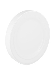 Falcon 20-Piece 22.5cm Plastic Round Plate Set, White