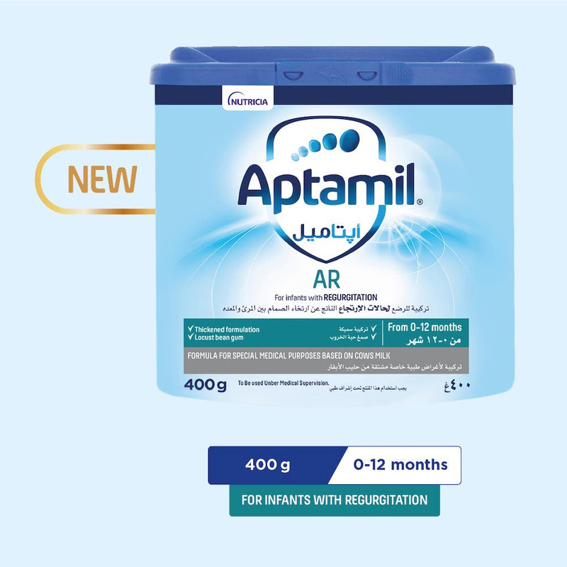 Aptamil Infant Anti-Regurgitation Formula Milk, 0-12 Months, 400g