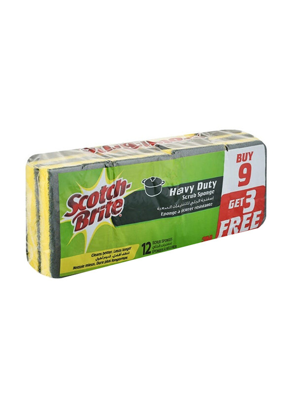 

Scotch Brite Heavy Duty Sponge Scrub, 12 Pieces