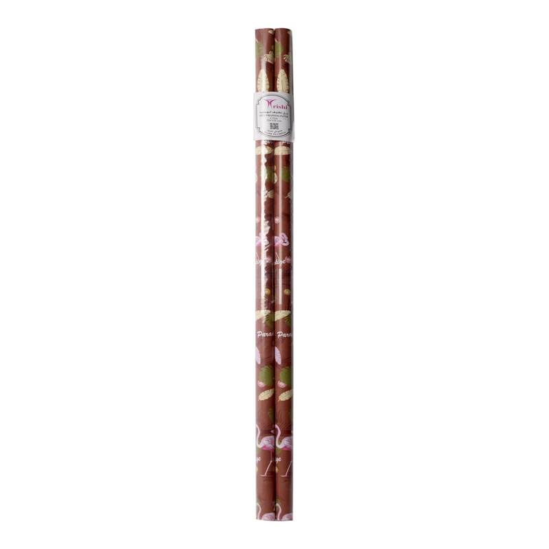 

Trishi Gift Wrap Paper, 2 Pieces, Brown