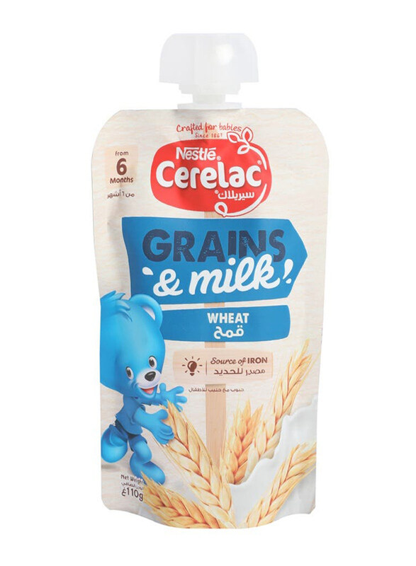 

Nestle Cereal Grains and Milk Wheat Cereals, 110g