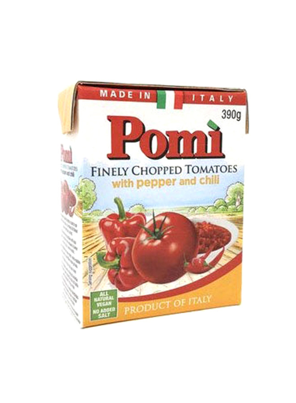 Pomi Finely Chopped W Pepper & Chilli, 390g