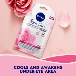 Nivea Face Rose Water Hydrating Under-Eye Mask, 1 Pair