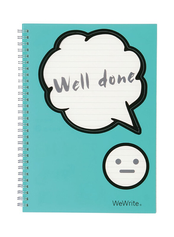 

Foldermate Hi There Well Done Spiral Notebook, 70 Sheets, B5 Size