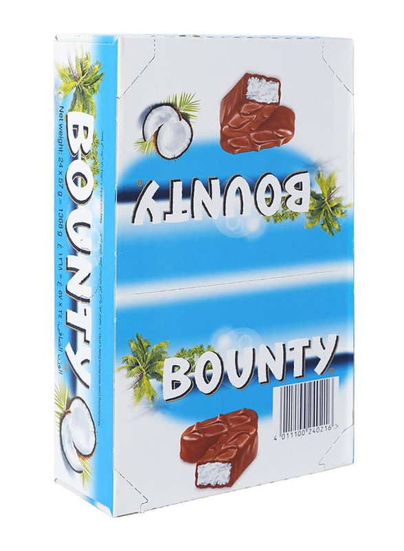 Bounty Coconut Milk Chocolate, 24 x 57g