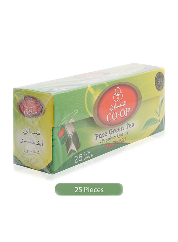 

CO-OP Premium Quality Pure Green Tea, 25 Tea Bags x 2g