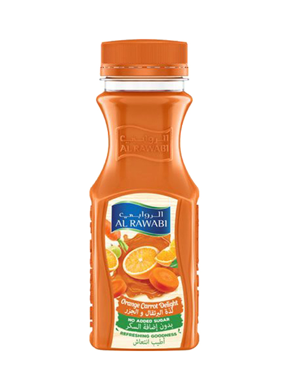Al Rawabi No Sugar Added Orange Carrot Delight Juice, 200ml