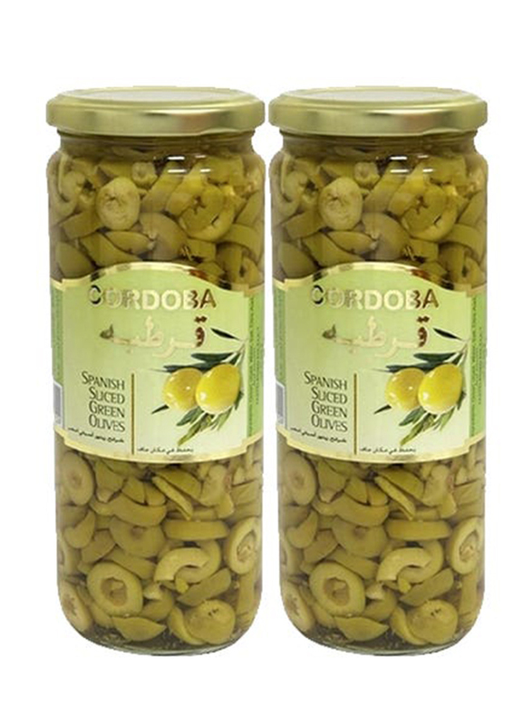 Cordoba Sliced Green Olives, 2 x 230g