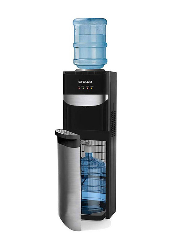 

Crownline Top & Bottom Loading Water Dispenser WD-194, Black/Silver