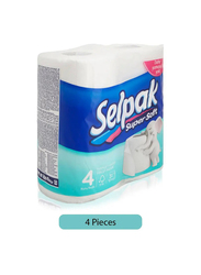 Selpak Super Soft - 3 Ply, 4 Pieces