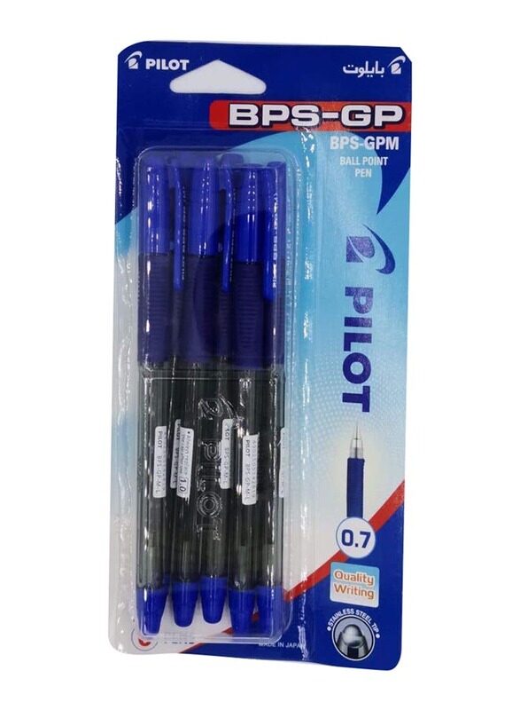 

Pilot 6-Piece 0.7mm BPS-GP Ball Point Pen, Blue