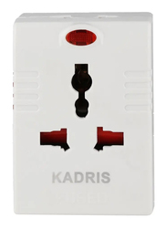 Kadris Travel Adaptor with Light, White