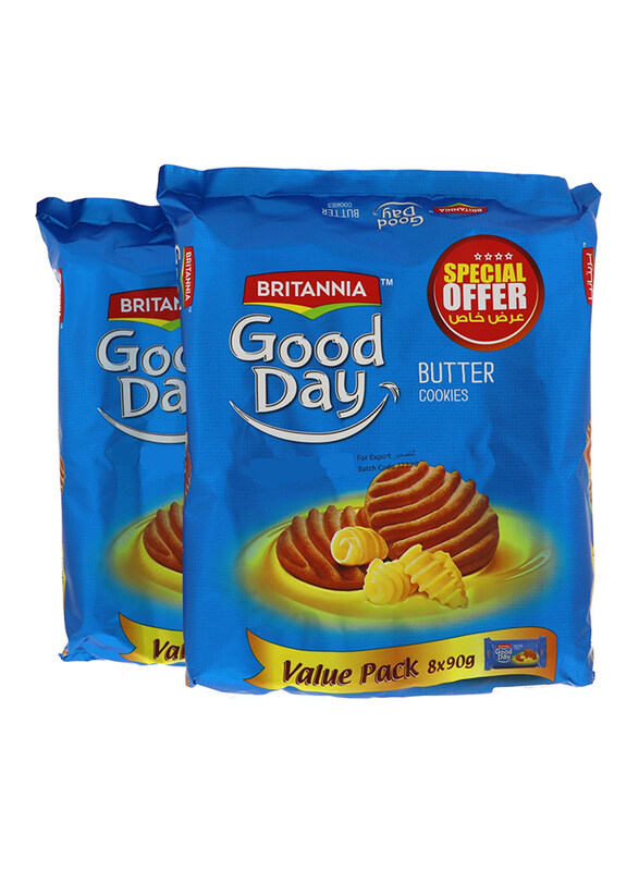 

Britannia Good Day Butter, Pack of 2, 8 x 90g