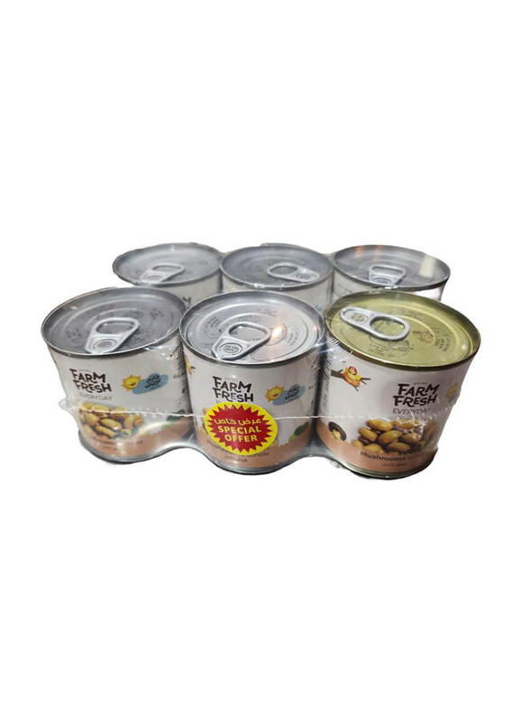 

Farm Fresh Mushrooms Whole, 6 x 184g