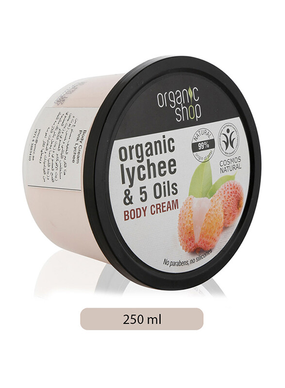 

Organic Shop Lychee & 5 Oils Body Cream, 250ml