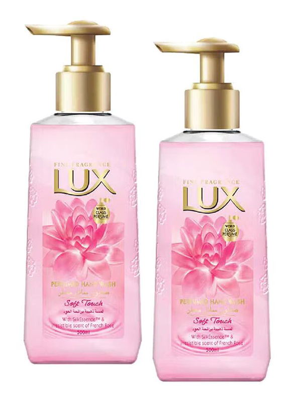 Lux Soft Touch Premium Hand Wash, 2 x 500ml