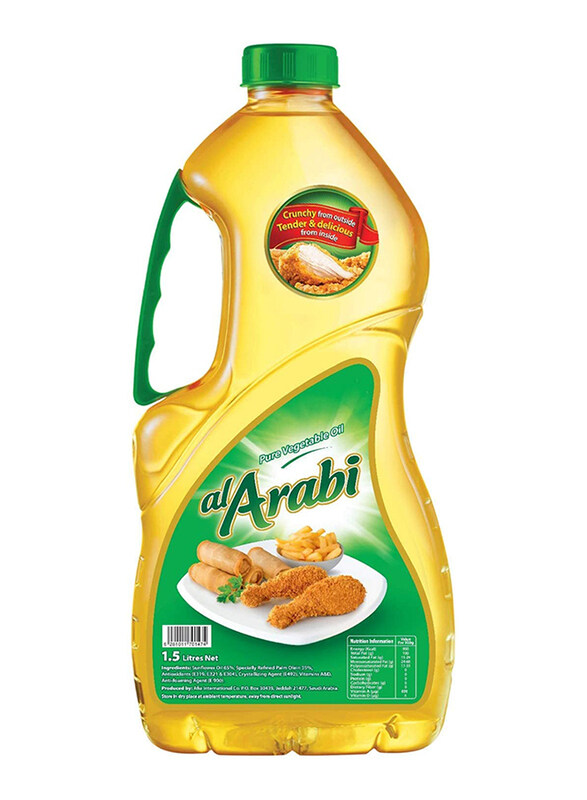 

Al Arabi Pure Vegetable Oil - 1.5 Ltr