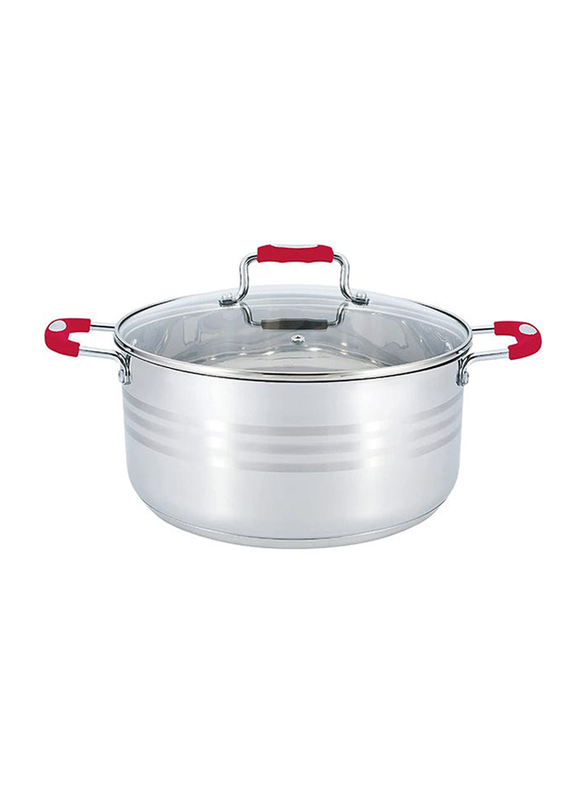 Wilson Stainless Steel Casserole With Lid, 24cm