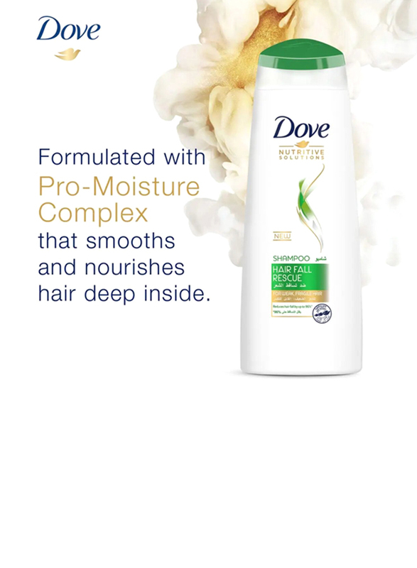 Dove Nutritive Solutions Hairfall Rescue Shampoo, 2 x 400ml