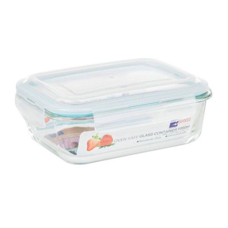 

Sirocco Glass Food Container, 1050ml, Clear