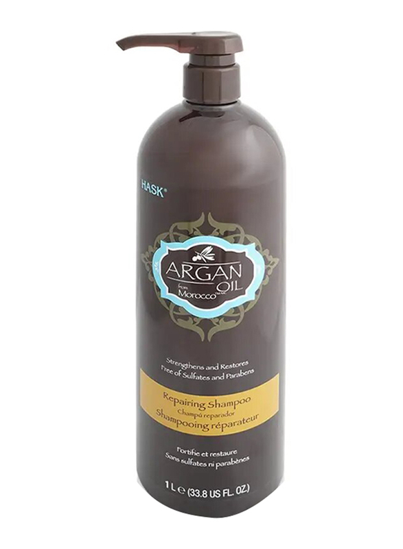 Hask Conditioner Argan Oil Repairing Shampoo, 1 Liter